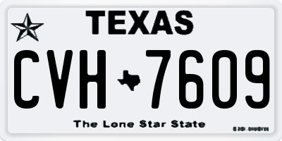 TX license plate CVH7609