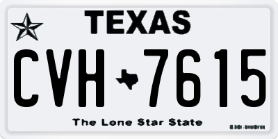 TX license plate CVH7615