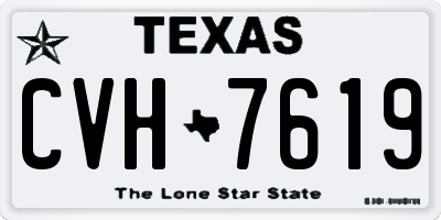 TX license plate CVH7619