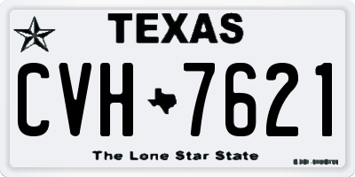 TX license plate CVH7621