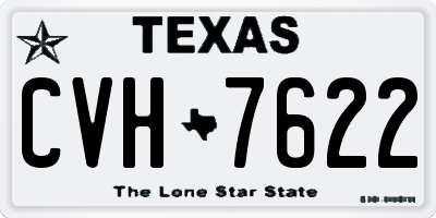 TX license plate CVH7622