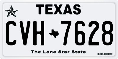 TX license plate CVH7628