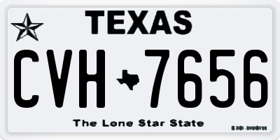 TX license plate CVH7656
