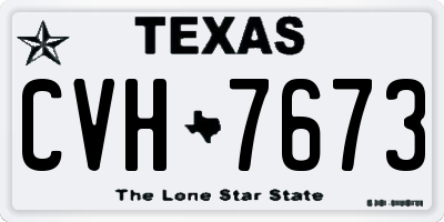 TX license plate CVH7673