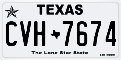 TX license plate CVH7674