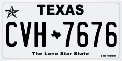 TX license plate CVH7676