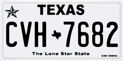 TX license plate CVH7682