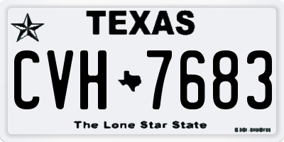 TX license plate CVH7683