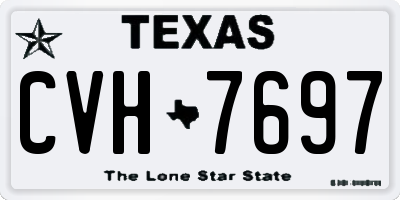 TX license plate CVH7697