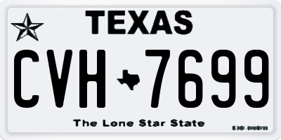 TX license plate CVH7699
