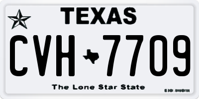 TX license plate CVH7709