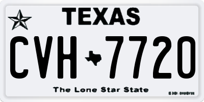 TX license plate CVH7720