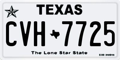TX license plate CVH7725