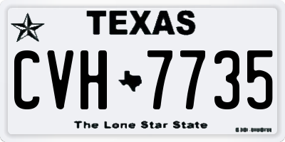 TX license plate CVH7735