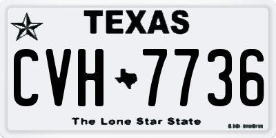 TX license plate CVH7736