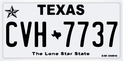 TX license plate CVH7737