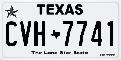 TX license plate CVH7741