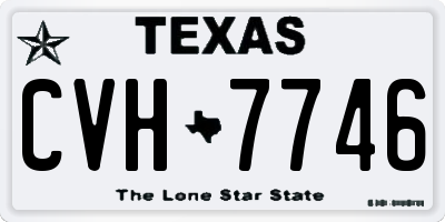 TX license plate CVH7746