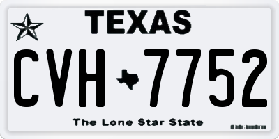 TX license plate CVH7752