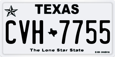 TX license plate CVH7755