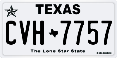 TX license plate CVH7757