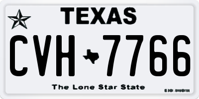 TX license plate CVH7766