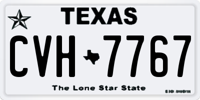TX license plate CVH7767