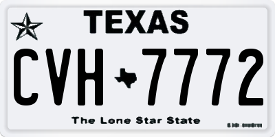 TX license plate CVH7772
