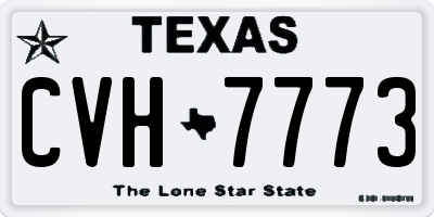 TX license plate CVH7773