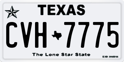 TX license plate CVH7775