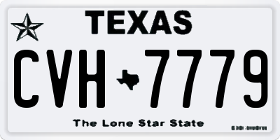 TX license plate CVH7779