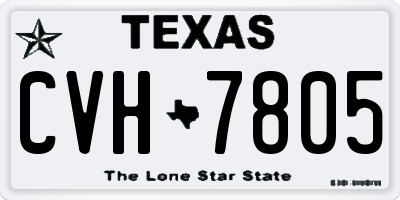 TX license plate CVH7805