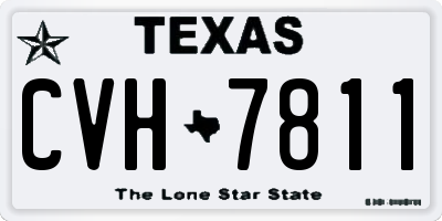 TX license plate CVH7811