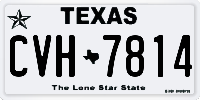 TX license plate CVH7814