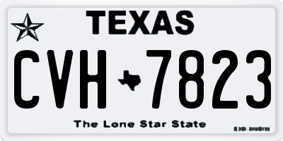 TX license plate CVH7823