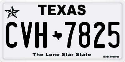 TX license plate CVH7825