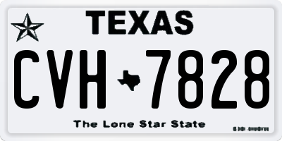 TX license plate CVH7828