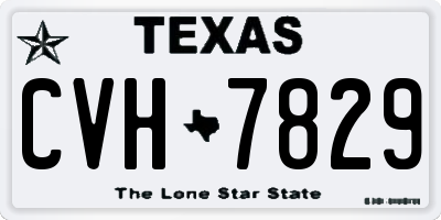 TX license plate CVH7829