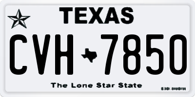 TX license plate CVH7850