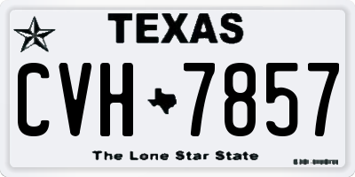 TX license plate CVH7857