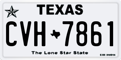 TX license plate CVH7861