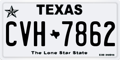 TX license plate CVH7862