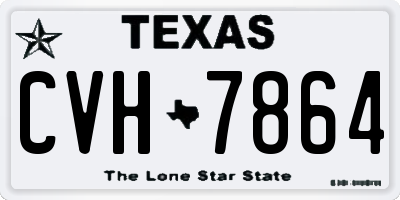 TX license plate CVH7864