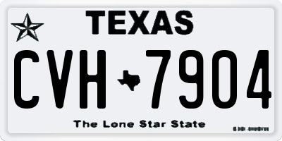 TX license plate CVH7904
