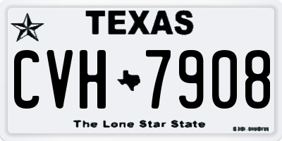 TX license plate CVH7908