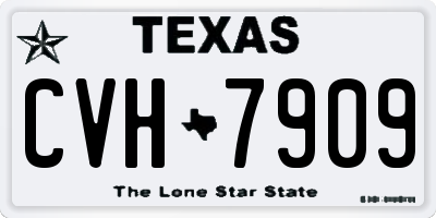 TX license plate CVH7909
