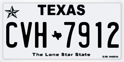 TX license plate CVH7912