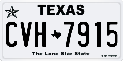 TX license plate CVH7915