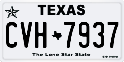 TX license plate CVH7937