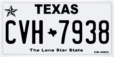 TX license plate CVH7938